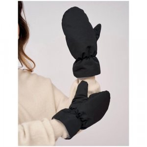 Варежки , размер универсальный, черный Happy gloves. Цвет: черный