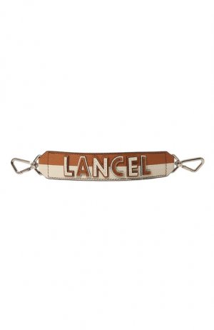 Кожаный ремень для сумки Ninon Lancel. Цвет: коричневый