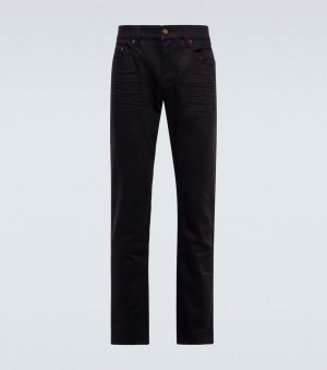 Укороченные джинсы скинни, черный Saint Laurent