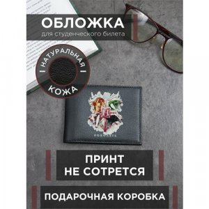 Обложка для студенческого билета, черный RUSSIAN HandMade. Цвет: черный/серебристый