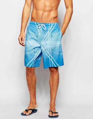 Пляжные шорты Boardies Vapor Apparel. Цвет: синий