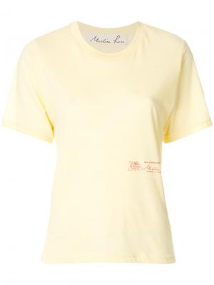 Short sleeve printed T-shirt Martine Rose. Цвет: жёлтый и оранжевый