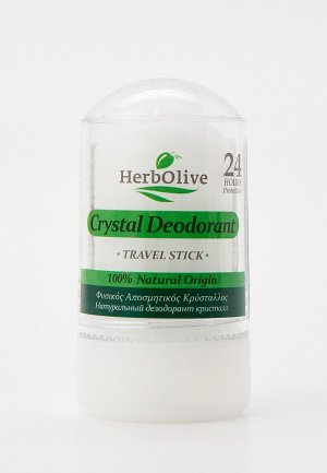 Дезодорант HerbOlive Кристалл натуральный стик 60г. Цвет: прозрачный