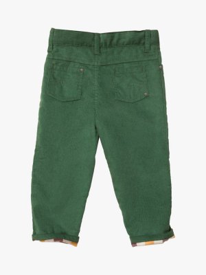 Детские вельветовые джинсы Adventure , зеленые Little Green Radicals