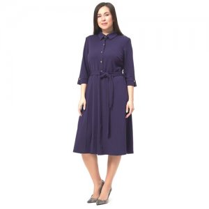 Платье , размер 48, фиолетовый Olsi. Цвет: бирюзовый