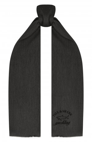 Шерстяной шарф Paul&Shark. Цвет: серый