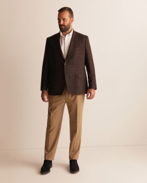 Обычные мужские классические брюки бежевого цвета больших размеров , бежевый Mirto. Цвет: бежевый