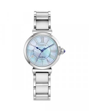Классические часы Eco-Drive Dress, 29,5 мм , цвет White Citizen