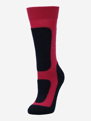Носки для девочек , 1 пара, Красный, размер 25-27 Glissade. Цвет: красный