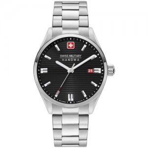 Наручные часы Land SMWGB2200101, серебряный, черный Swiss Military Hanowa. Цвет: белый
