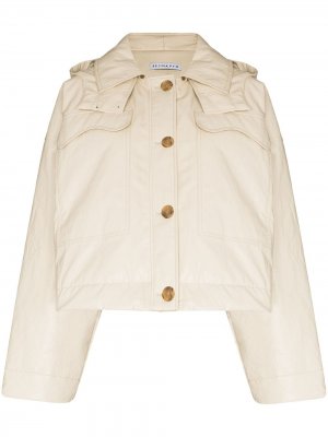 Куртка Hayley на пуговицах с капюшоном Rejina Pyo. Цвет: белый