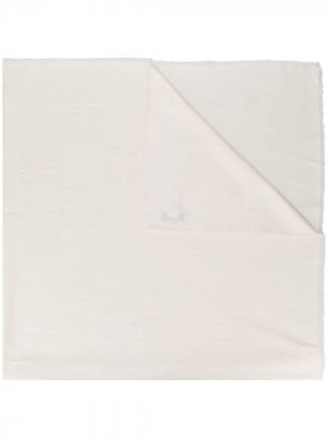 Жаккардовый платок с монограммой 4G Givenchy. Цвет: белый