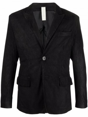 Однобортный пиджак Giorgio Brato. Цвет: черный