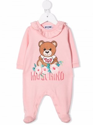 Пижама Teddy Bear Moschino Kids. Цвет: розовый