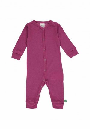 Пижама STRAMPLER AUS Fred's World by Green Cotton, цвет plum Fred's COTTON
