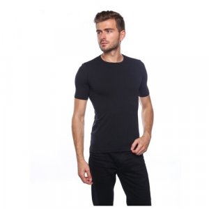 Футболка Intimedia T-Shirt Girocollo UOMO, размер 3-M/L, черный Intimidea. Цвет: черный