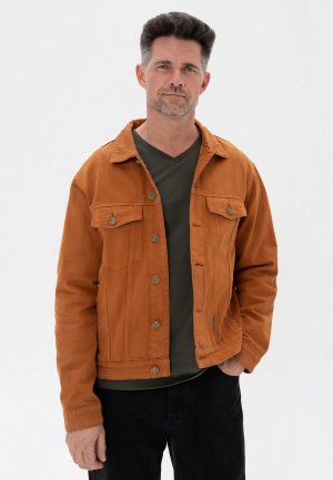 Куртка джинсовая Великоросс. Цвет: оранжевый