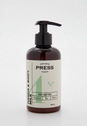 Молочко для тела Press Gurwitz Perfumerie увлажняющее, 300 мл. Цвет: прозрачный