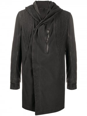 Пальто на молнии с капюшоном Masnada. Цвет: серый
