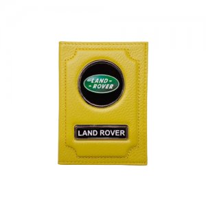 Обложка для автодокументов (ленд ровер) кожаная флотер Land Rover