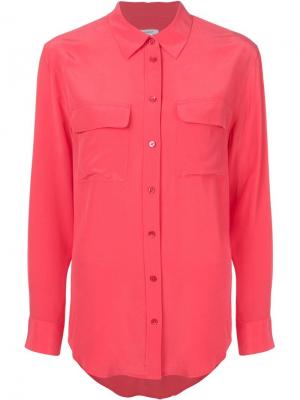 Рубашка на пуговицах с карманом Equipment. Цвет: розовый