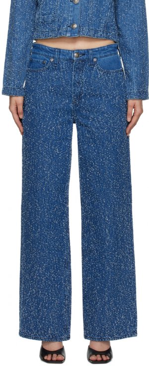 Синие джинсы Logan Rag & Bone, цвет Midtweed bone