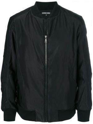 Куртка-бомбер на молнии Alexandre Plokhov. Цвет: чёрный