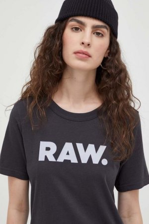 Хлопковая футболка G-Star Raw, серый RAW