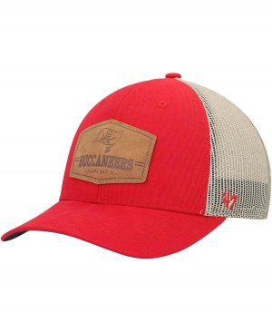 Мужская регулируемая кепка из сыромятной кожи Tampa Bay Buccaneers '47, красная, натуральная '47 Brand '47