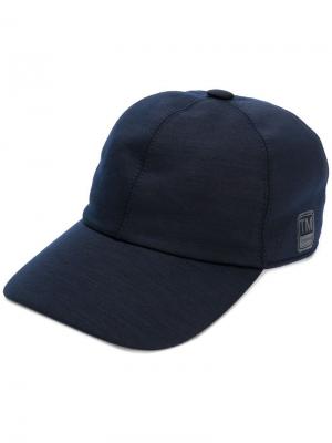 Бейсбольная кепка джерси с логотипом сбоку Z Zegna. Цвет: синий