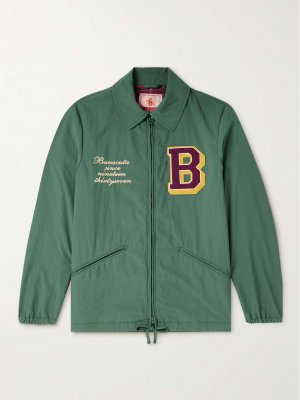 Куртка-ракушка с аппликацией логотипа BARACUTA, зеленый Baracuta