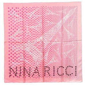 Розовый платок с Эйфелевой башней 22825 Nina Ricci. Цвет: розовый