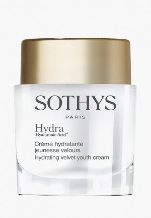 Крем для лица Sothys увлажняющий с anti-age эффектом комфортной текстуры Hydrating velvet youth cream 50 мл. Цвет: белый