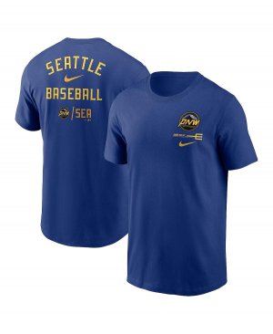 Мужская двойная футболка Royal Seattle Mariners 2023 City Connect Nike