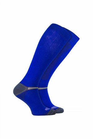 Бамбуковые носки до колена для верховой езды , синий COMODO