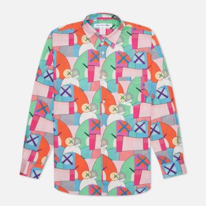 Мужская рубашка x KAWS Print H Comme des Garcons SHIRT. Цвет: комбинированный