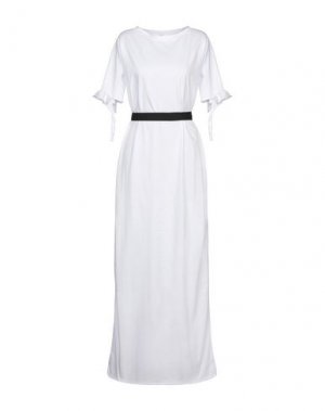 Длинное платье GIN & GER. Цвет: белый