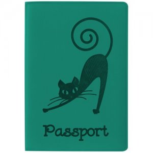 Обложка для паспорта 237616, зеленый, бирюзовый STAFF. Цвет: бирюзовый