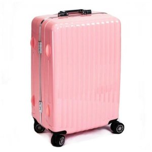 Большой чемодан из поликарбоната размер L | Розовый Ambassador. Цвет: розовый