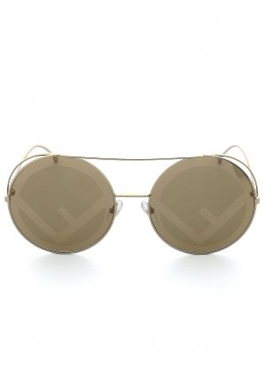 Солнцезащитные очки FENDI. Цвет: коричневый