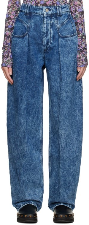 Синие джинсы широкого кроя Vetea Isabel Marant