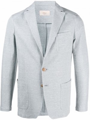 Однобортный пиджак с заостренными лацканами Altea. Цвет: синий