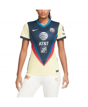 Женская желтая домашняя футболка Club America 2020/21, реплика , желтый Nike