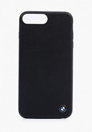 Чехол для iPhone BMW 7 Plus / 8 Plus, leather Black. Цвет: черный