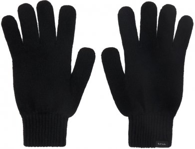 Черные кашемировые перчатки Paul Smith