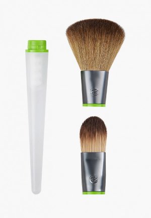 Набор кистей для макияжа Ecotools Total Senses Brush Duo. Цвет: белый