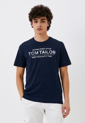 Футболка Tom Tailor. Цвет: синий