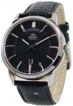 Мужские часы Classic с автоматическим черным циферблатом FEV0U003B Orient