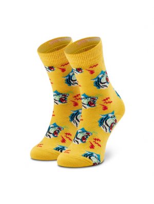 Высокие детские носки , желтый Happy Socks