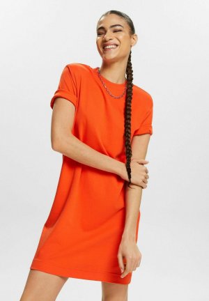 Вязаное платье , цвет bright orange Esprit